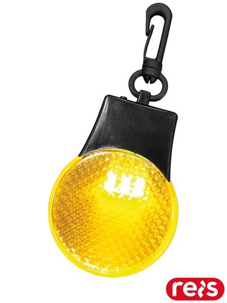 Odblaskowy brelok LED - widoczny z kilkuset metrów, z baterią REIS