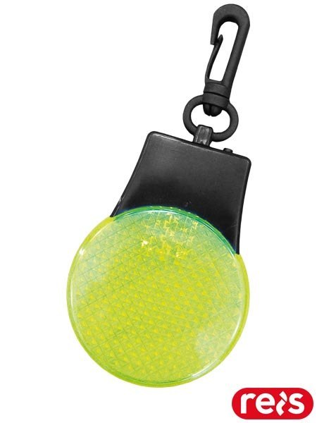 Odblaskowy brelok LED - widoczny z kilkuset metrów, z baterią REIS