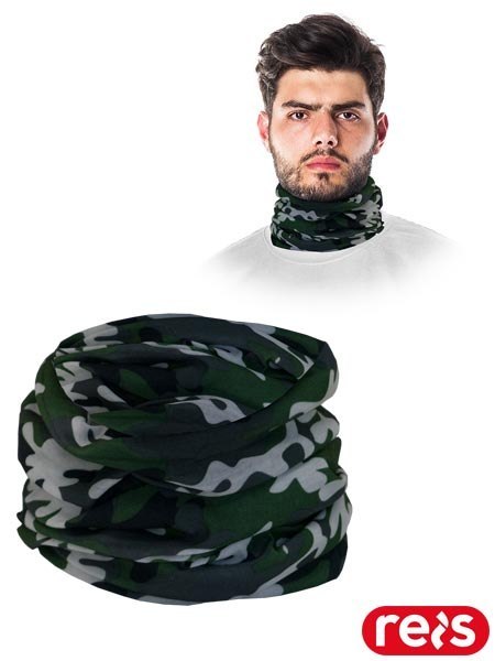 Komin bandana - 100% poliester, bezszwowy, elastyczny REIS