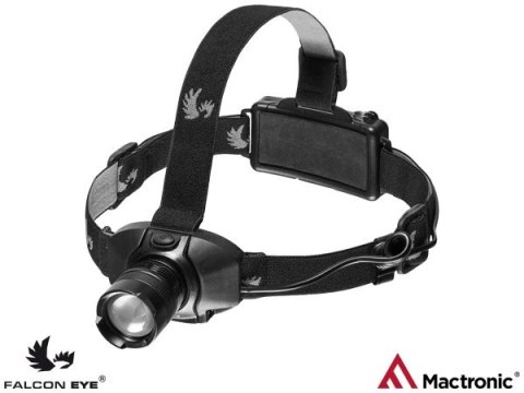 Latarka LED czołowa z zoomem - 3 tryby, regulacja kąta MACTRONIC