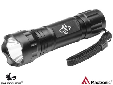 Latarka ręczna LED 1W - aluminiowa, wodoodporna MACTRONIC