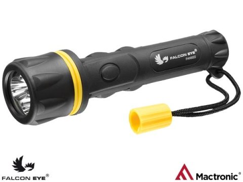 Latarka gumowa LED - lekka, na baterie 2xAA MACTRONIC