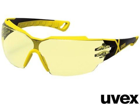 Okulary Ochronne PHEOS CX2 – Żółte, z Powłoką Niezaparowującą UVEX