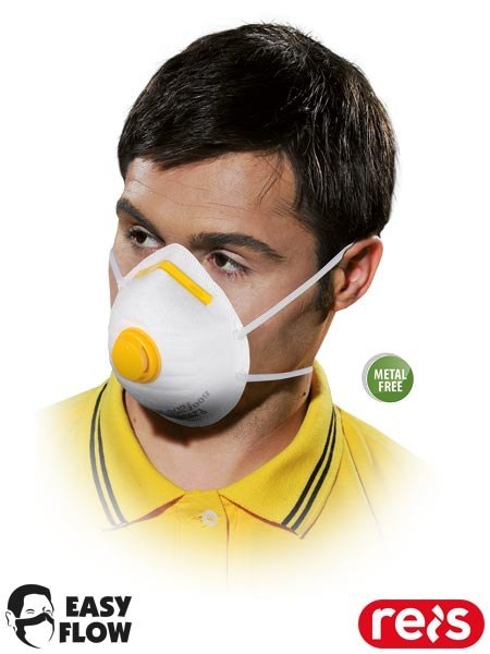 Półmaska Ochronna FFP1 z Zaworkiem, 20 sztuk REIS