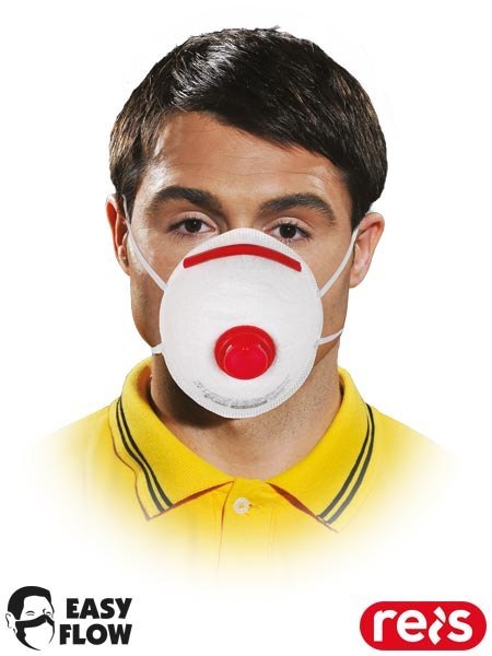 Półmaska FFP3 z Zaworkiem, Składana, 10 szt. REIS