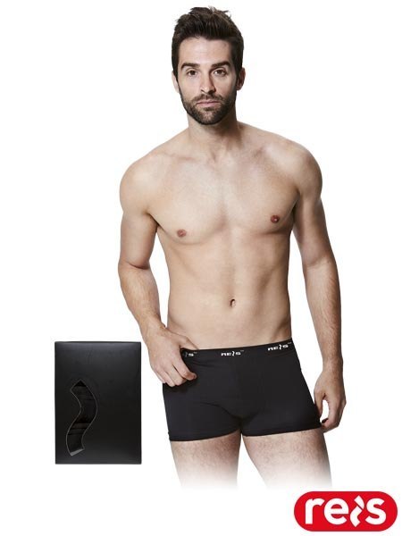 Bokserki bawełniane z elastanem - elastyczne, wygodne 3-pak REIS