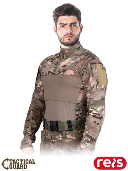 Koszulka taktyczna z zamkiem - Elastyczna, z kieszeniami REIS