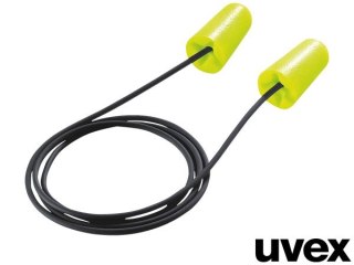 Zatyczki do uszu ze sznurkiem - Wysokie tłumienie, miękka pianka (100 par) UVEX