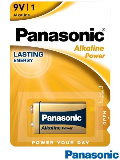 ateria alkaliczna PANASONIC Alkaline Power 6LR61/9V – (1szt.) PANASONIC