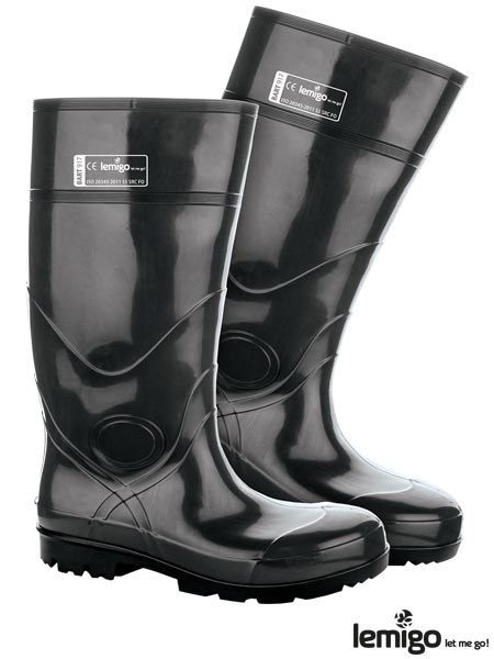 Kalosze Ochronne BART S5 SRC | Odporność Chemiczna (Kwasy/Zasady/Olej) | PCV Termoplastyczne | Absorbujące LEMIGO