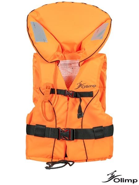 Kamizelka Ratunkowa 100N | Certyfikat PRS | Paski Krokowe | ISO 12402-4 OLIMP