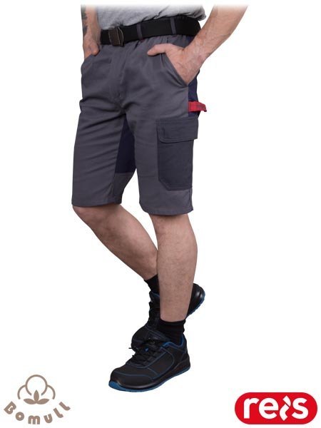 Krótkie spodnie robocze BOMER z kieszeniami i uchwytem na młotek REIS