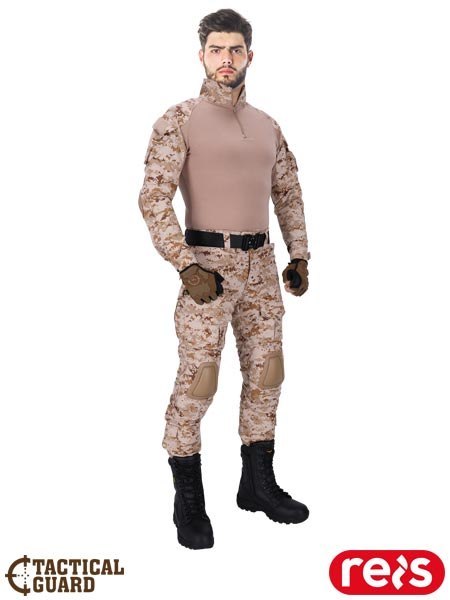 Ubranie ochronne Tactical Guard – bluza i spodnie z ochraniaczami EVA, survival, outdoor, ochrona REIS