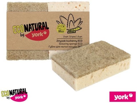Zmywak do naczyń ECONATURAL – Ekologiczny, sizalowy, skuteczny (2 szt.) YORK