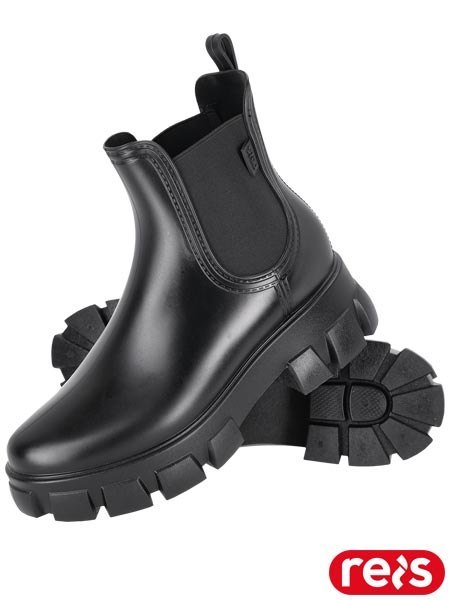 Damskie Kalosze Sztyblety HOSY - wciągane, wykonane z PCV z elastyczną warstwą REIS