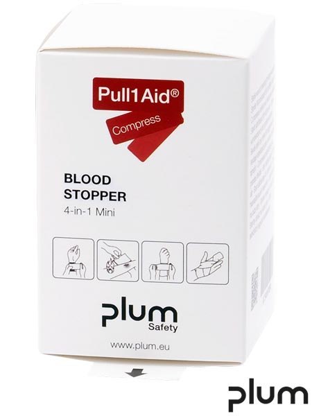 Sterylny Kompres Pull1Aid Compress Mini | 7,5x12 cm | 3 szt. | Na Rany i Oparzenia PLUM