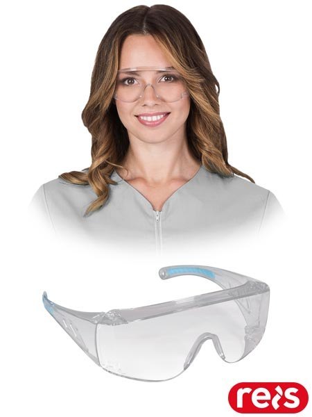 Okulary Ochronne Przeciwodpryskowe FT | Klasa 1 | TPR | Filtr UV REIS