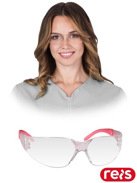 Okulary Ochronne z Filtrem UV (2C-1.2) | Przeciwodpryskowe FT | Klasa 1 | Poliwęglan/Guma | EN166, EN170 REIS