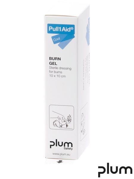 Opatrunek Żelowy na Oparzenia Pull1Aid Burn Gel | 10x10 cm | 2 saszetki PLUM