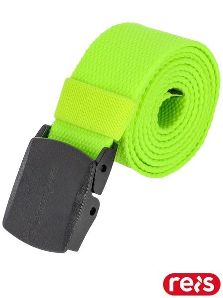 Pasek do spodni z tkaniny, plastikowa klamra REIS