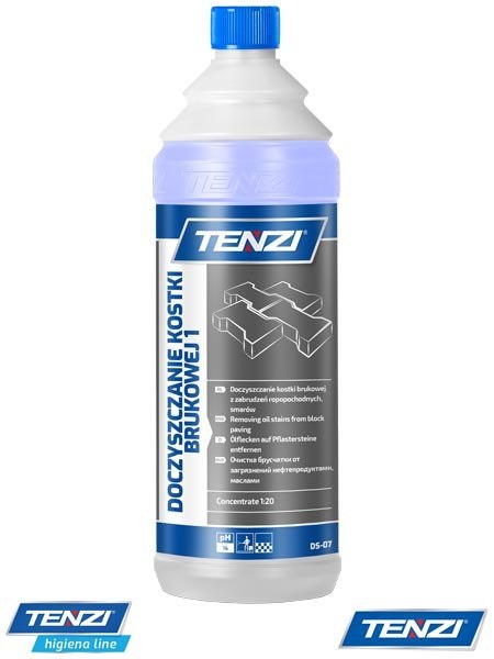 DOCZYSZCZANIE KOSTKI BRUKOWEJ 1 – Koncentrat do Usuwania Plam Oleju i SmaruTENZI
