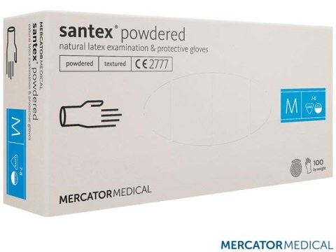 Rękawice lateksowe pudrowane Santex® 8% Vat 100 szt. MERCATOR MEDICAL
