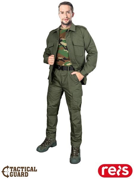 Ubranie ochronne Tactical Guard – bluza i spodnie rip-stop dla ochroniarzy, survivalu i outdooru REIS