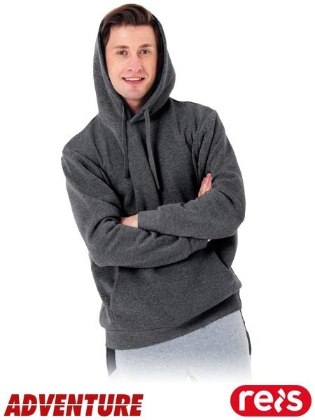 Bluza Męska KANGU – Dresowa, z Kapturem i Kieszenią Kangurką REIS