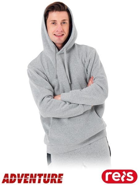 Bluza Męska KANGU – Dresowa, z Kapturem i Kieszenią Kangurką REIS