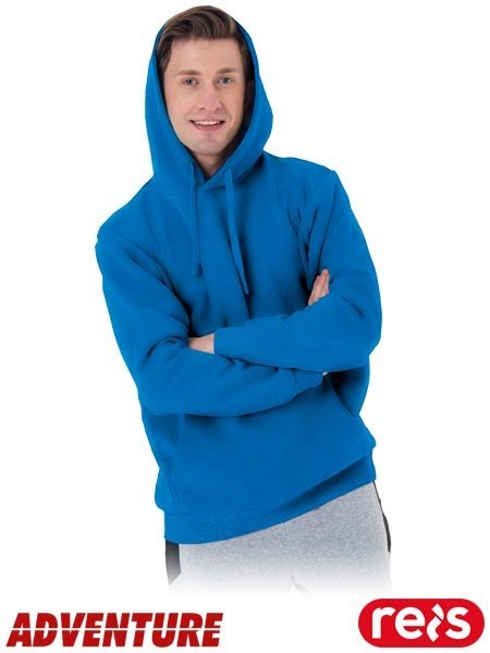 Bluza Męska KANGU – Dresowa, z Kapturem i Kieszenią Kangurką REIS