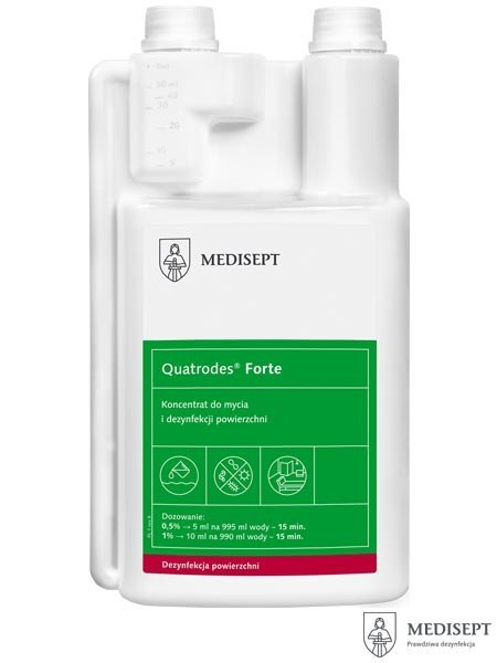 Koncentrat do Dezynfekcji Quatrodes® Forte – Bezpieczny dla Sprzętu Medycznego i Żywności MEDISEPT