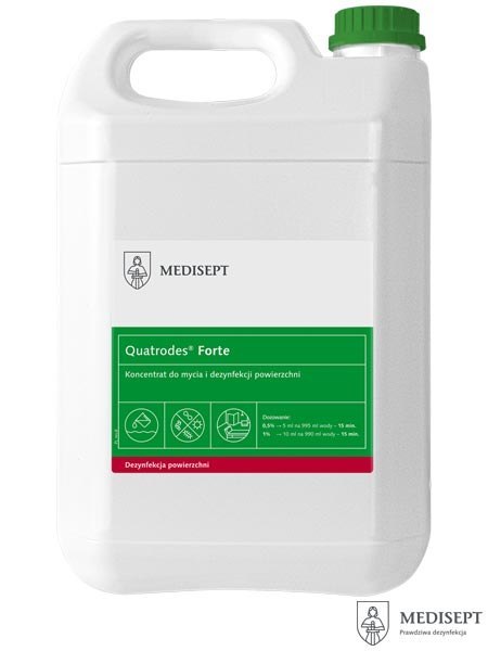 Koncentrat do Dezynfekcji Quatrodes® Forte – Bezpieczny dla Sprzętu Medycznego i Żywności MEDISEPT