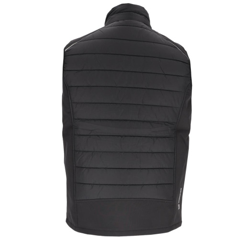 Pikowany bezrękawnik męski - Softshell, 4-kierunkowy stretch, odblaski L.HOLLMAN