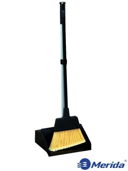 Zestaw do Zamiatania – Miotła z Wyprofilowanym Włosiem i Pojemna Szufelka MERIDA