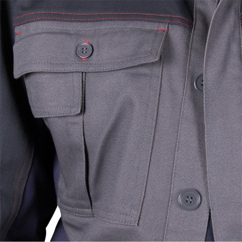 Bluza Ochronna BOMER - Bawełna, Elastyczne Wstawki, Wiele Kieszeni REIS