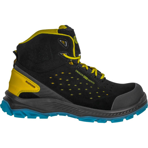 Trzewiki bezpieczne HARPOON S1PS SR FO - zamszowe, kompozytowy podnosek REIS