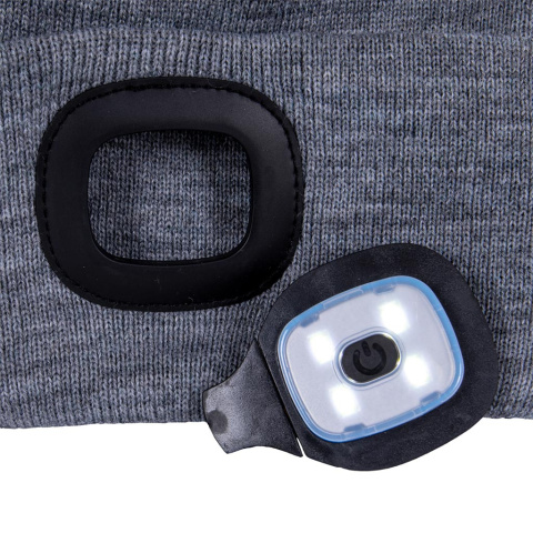 Czapka zimowa z Latarką LED - 3 Tryby Świecenia REIS