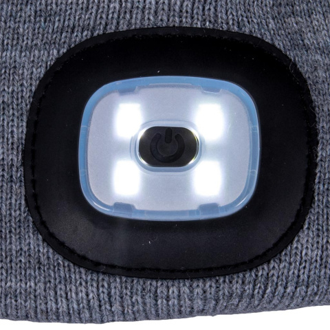 Czapka zimowa z Latarką LED - 3 Tryby Świecenia REIS