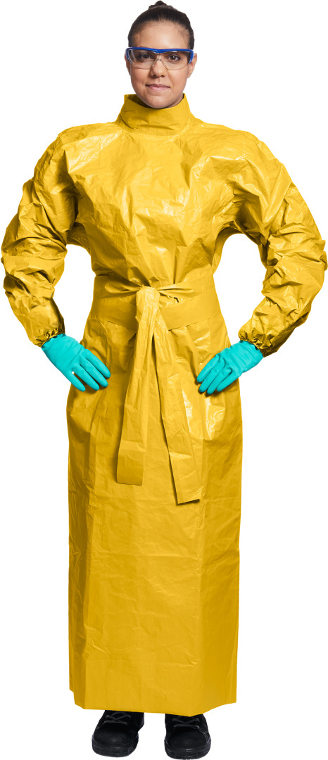 Fartuch ochronny Tychem® C - chemoodporny, antyelektrostatyczny DUPONT TYCHEM