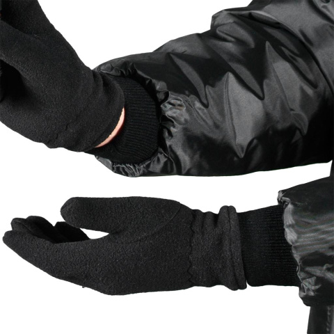 Kurtka zimowa BOMBER dla firm ochroniarskich z kołnierzem z kożuszka REIS