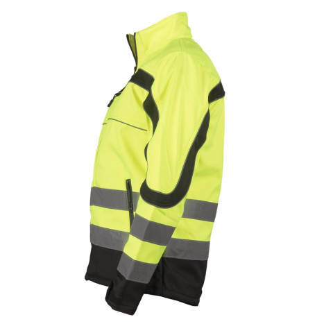 Męska kurtka Softshell z odblaskami - wiatro i wodoodporna REIS