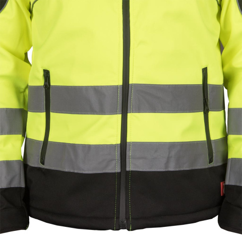 Męska kurtka Softshell z odblaskami - wiatro i wodoodporna REIS