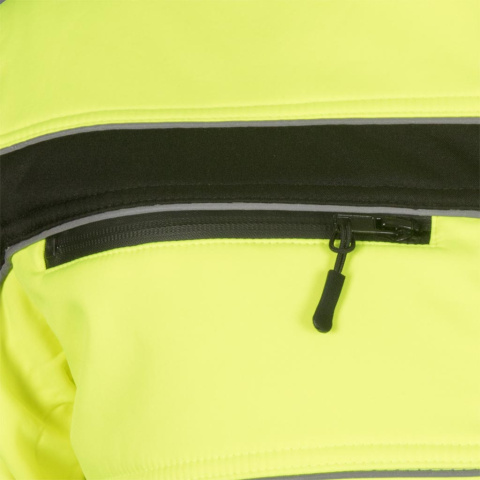 Męska kurtka Softshell z odblaskami - wiatro i wodoodporna REIS