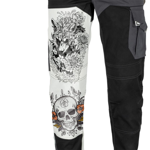 Spodnie ZEBRA - Męskie, elastyczne, z licznymi kieszeniami i regulacją L.HOLLMAN