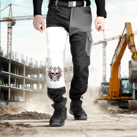 Spodnie ZEBRA - Męskie, elastyczne, z licznymi kieszeniami i regulacją L.HOLLMAN