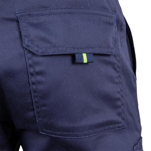 Spodnie ochronne męskie BAX - elastyczne, odblaski, z kieszeniami REIS