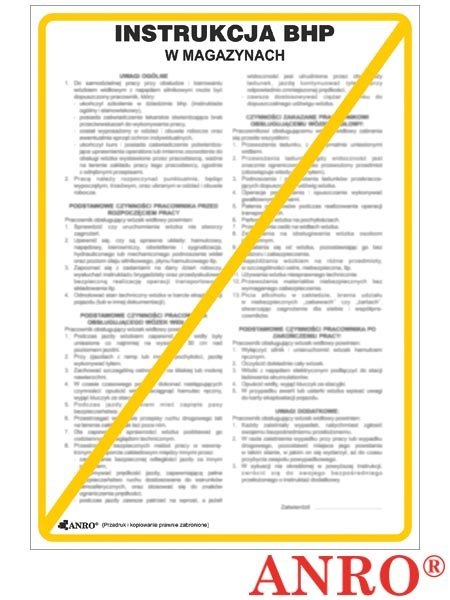 ZNAK BEZPIECZEŃSTWA ANRO
