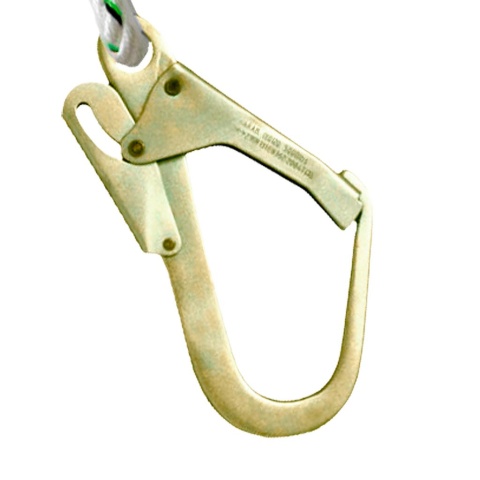 Amortyzator bezpieczeństwa 1.5 m – Lina z pochłaniaczem energii i karabińczykiem, EN355 REIS