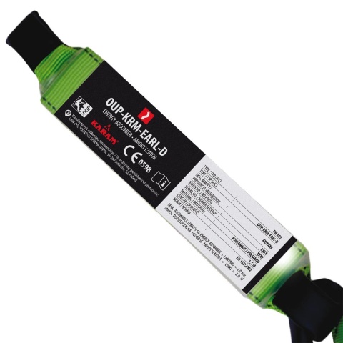 Amortyzator bezpieczeństwa 1.5 m – Lina z pochłaniaczem energii i hakiem zatrzaskowym, EN355 REIS