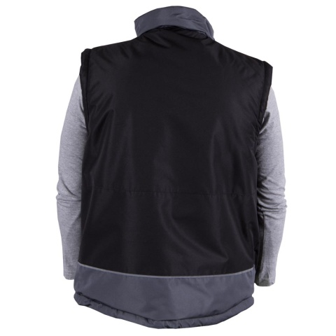 Ocieplana kamizelka robocza - z kieszeniami, odblaskowa REIS